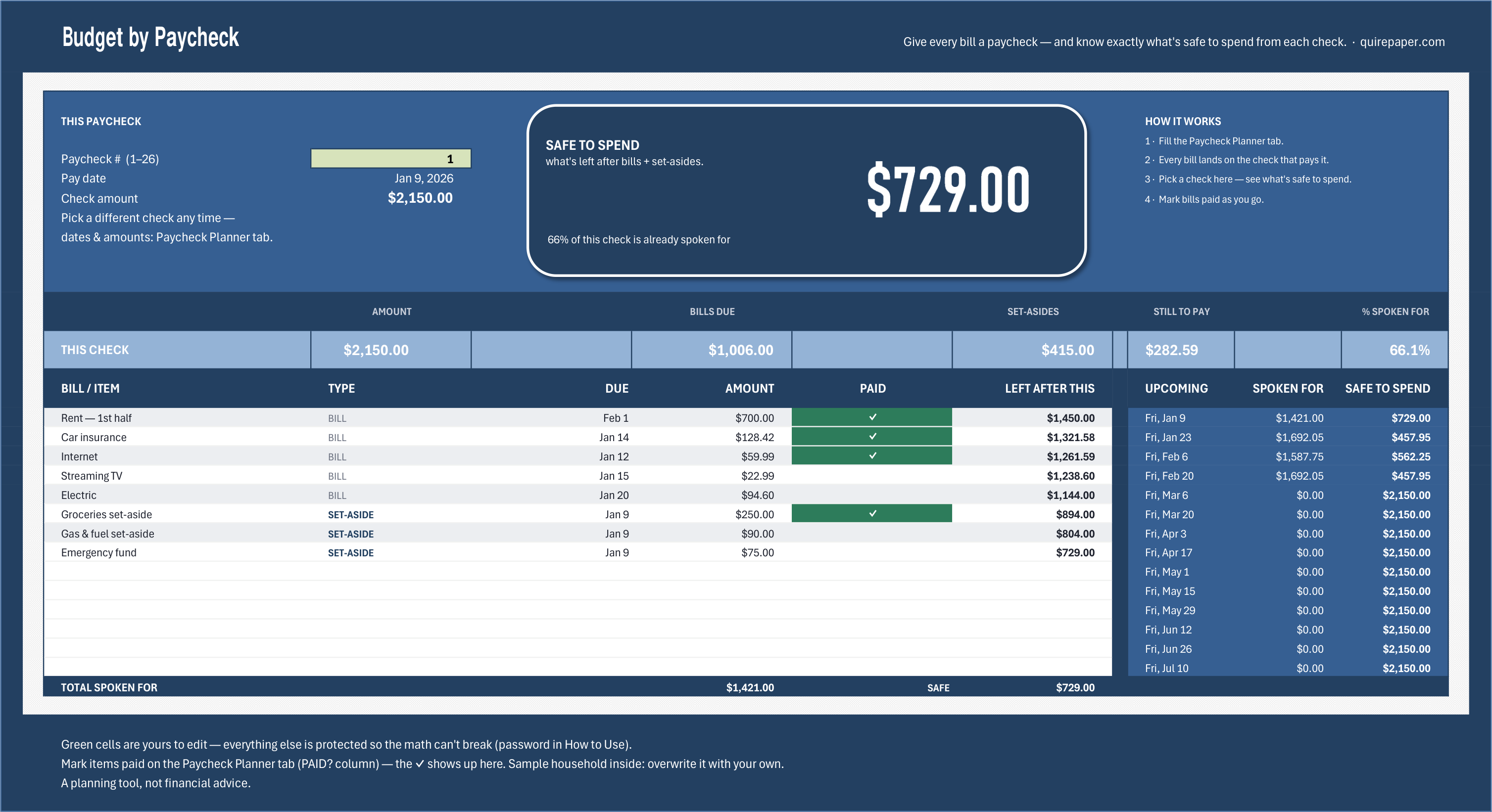 Budget by Paycheck — the file