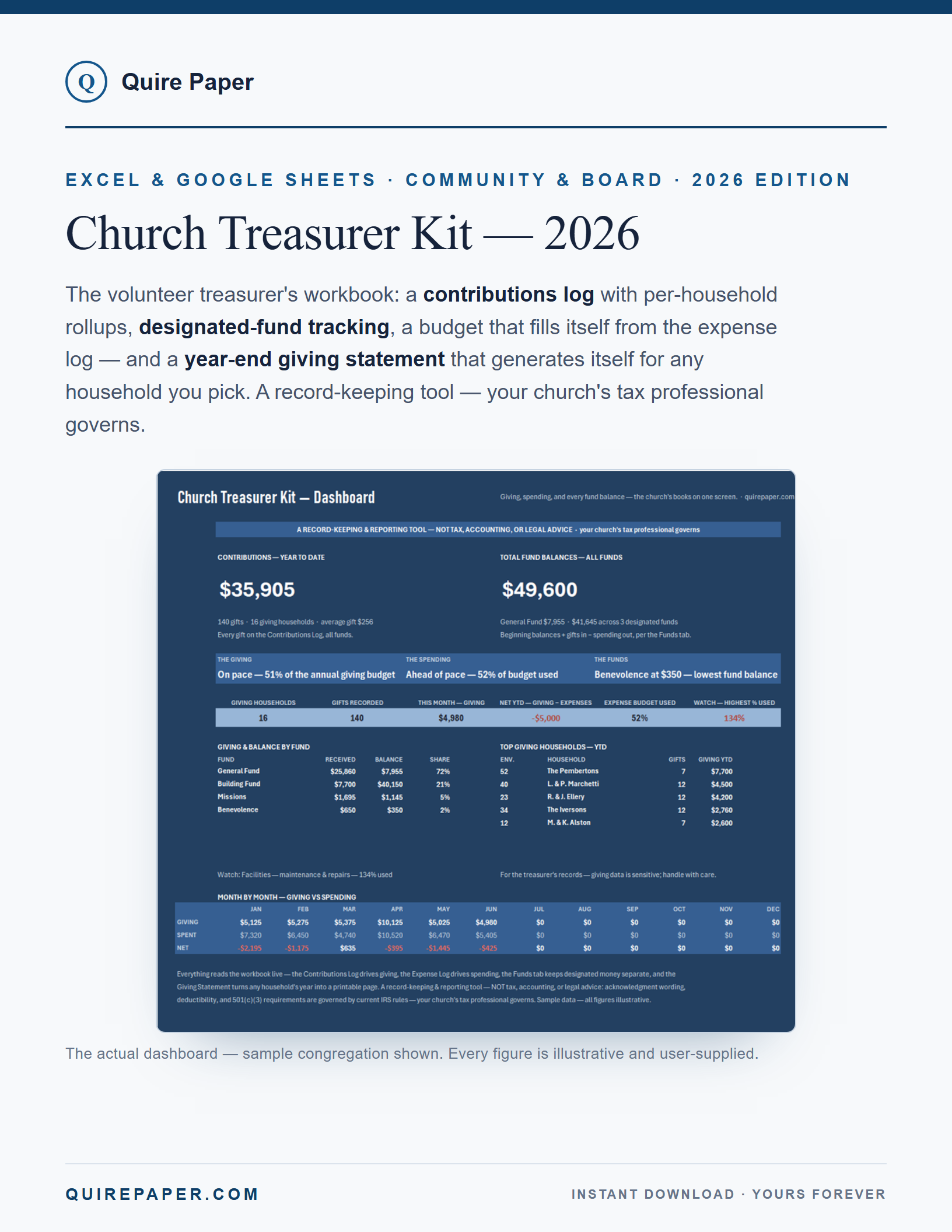 Church Treasurer Kit — 2026 cover