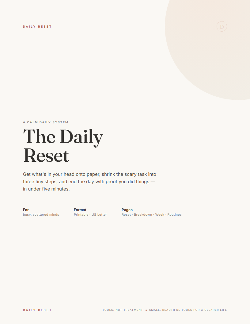 The Daily Reset — the file