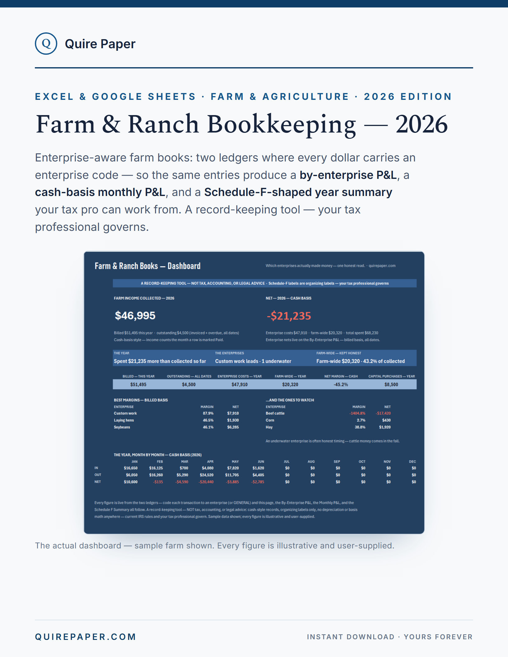 Farm & Ranch Bookkeeping — 2026 cover