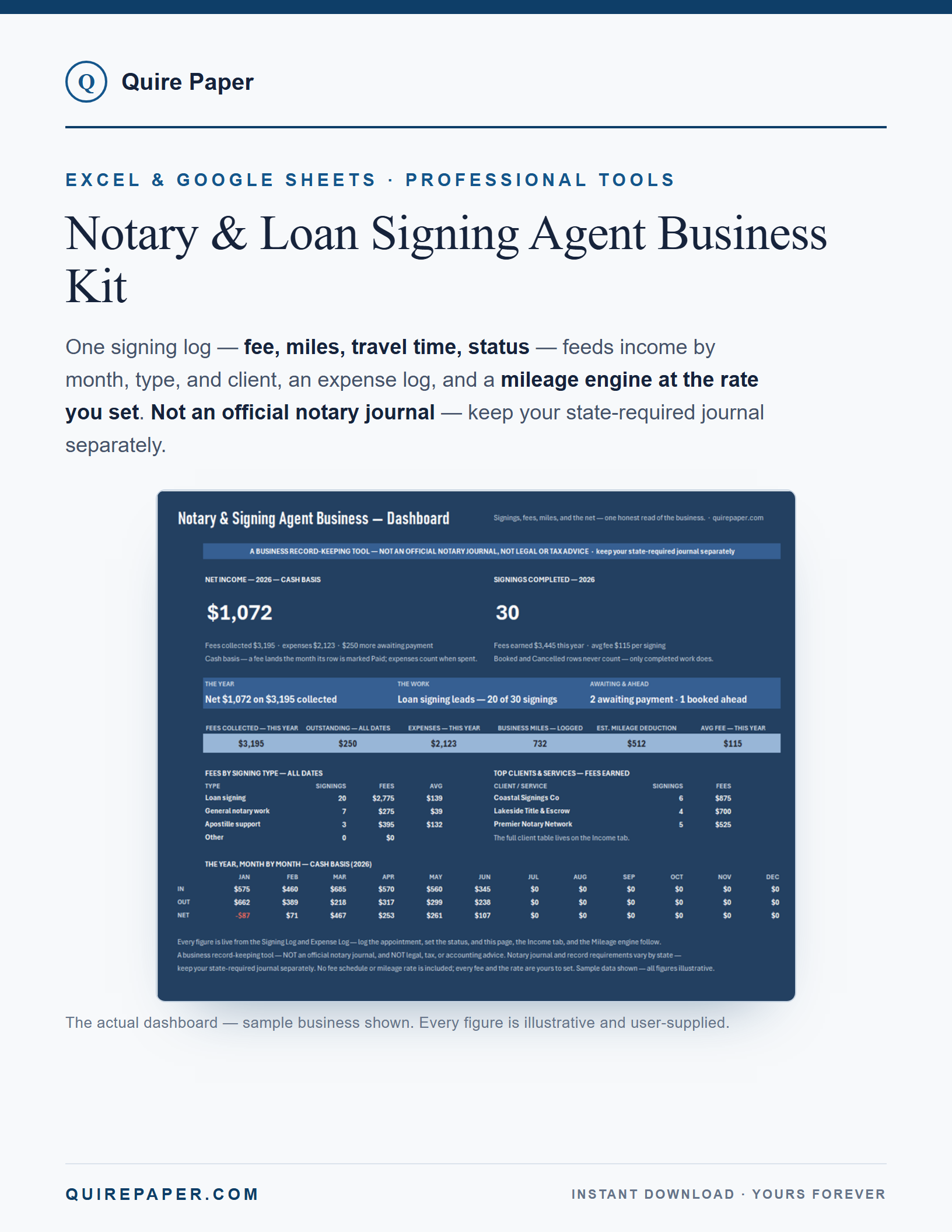 Notary & Loan Signing Agent Business Kit cover