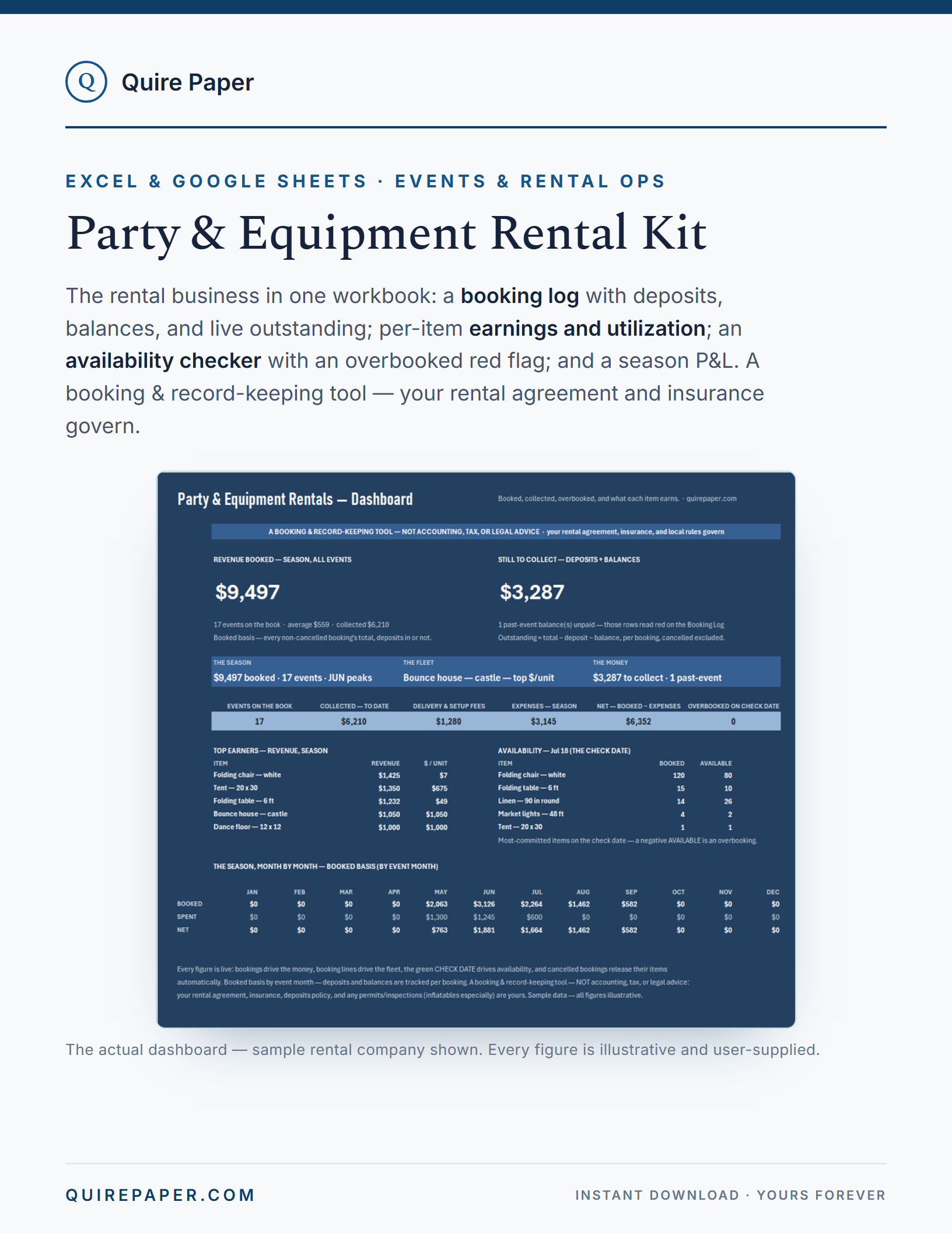 Party & Equipment Rental Kit cover