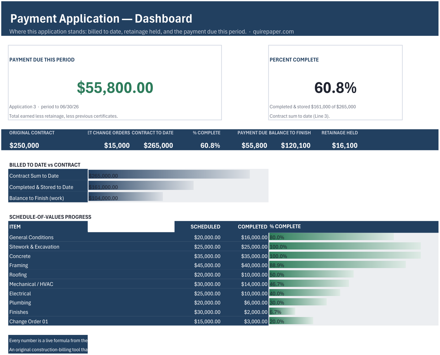 Construction Payment Application + Schedule of Values — the file