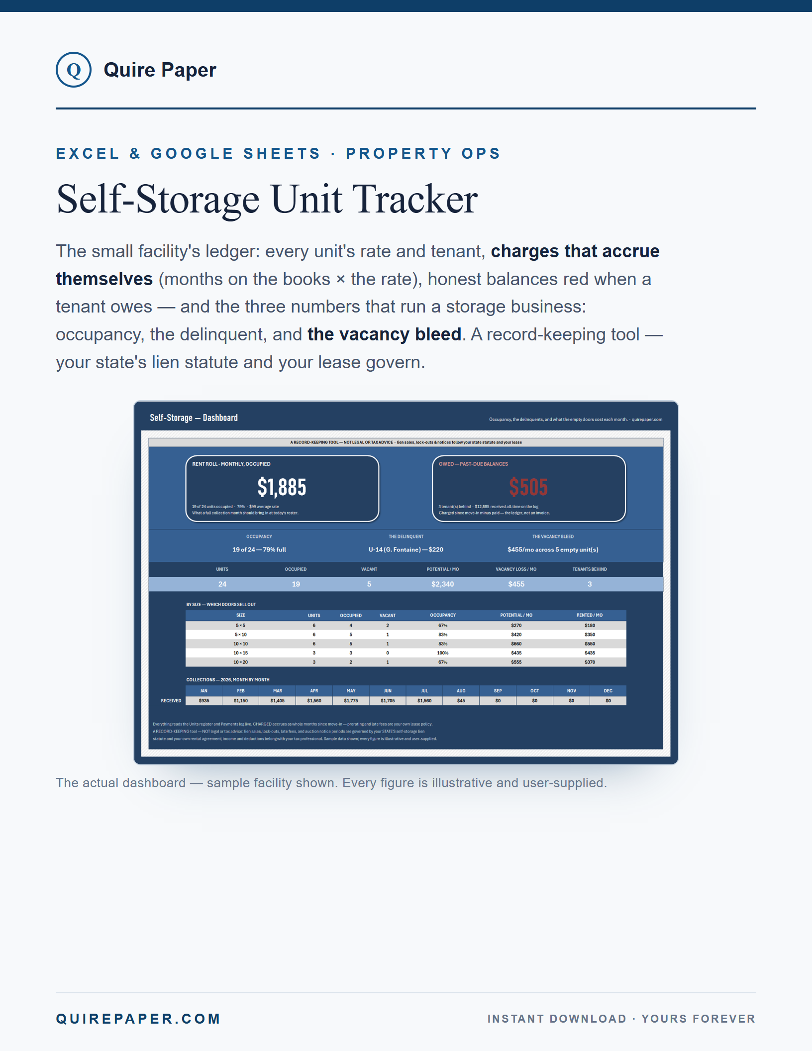 Self-Storage Unit Tracker cover