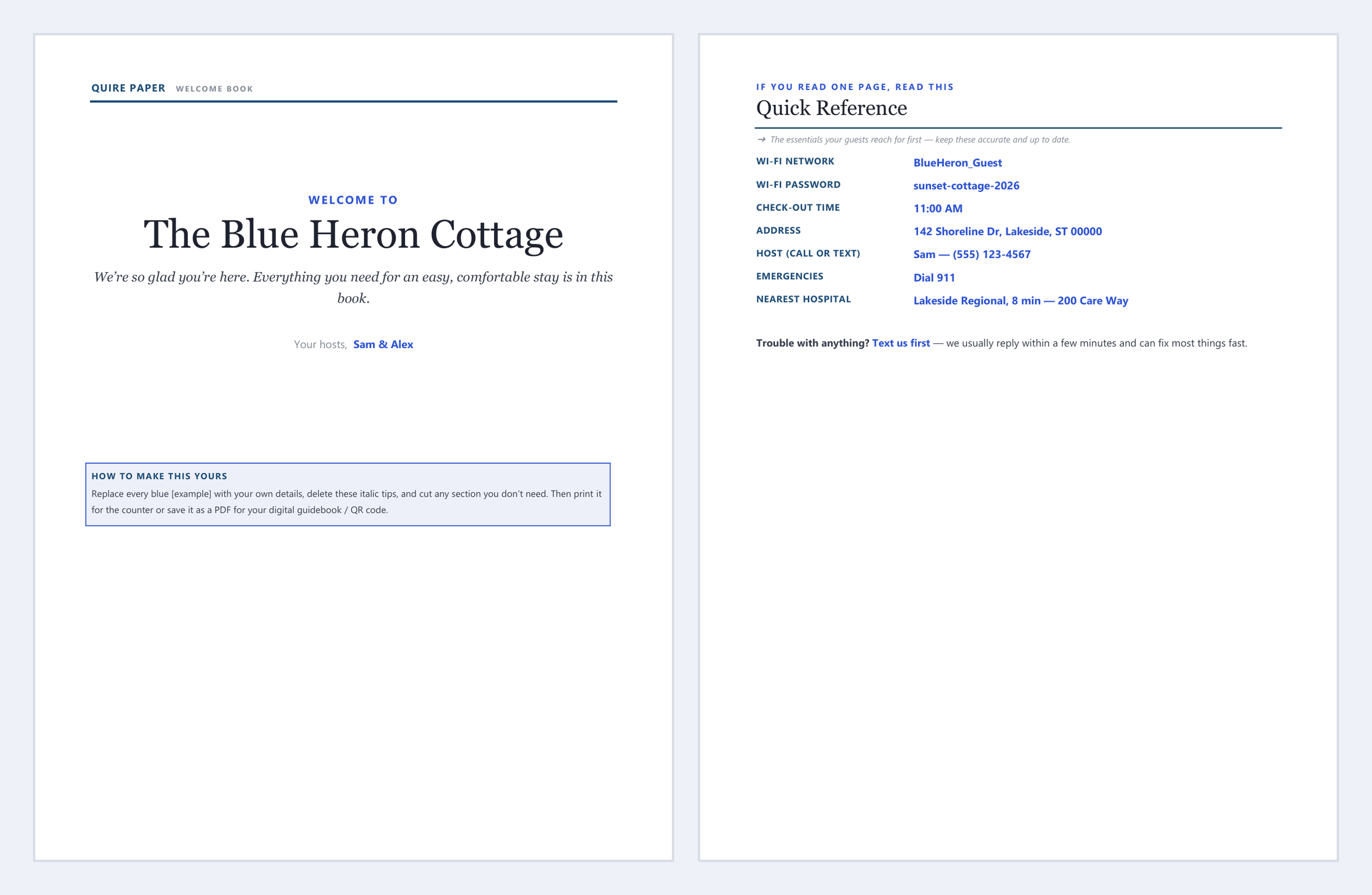 STR Guest Welcome Book — the file