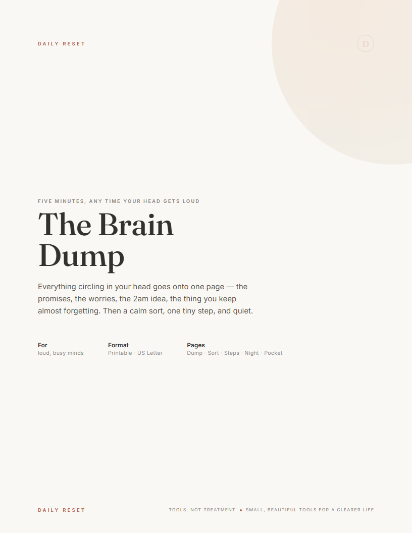 The Brain Dump — the file