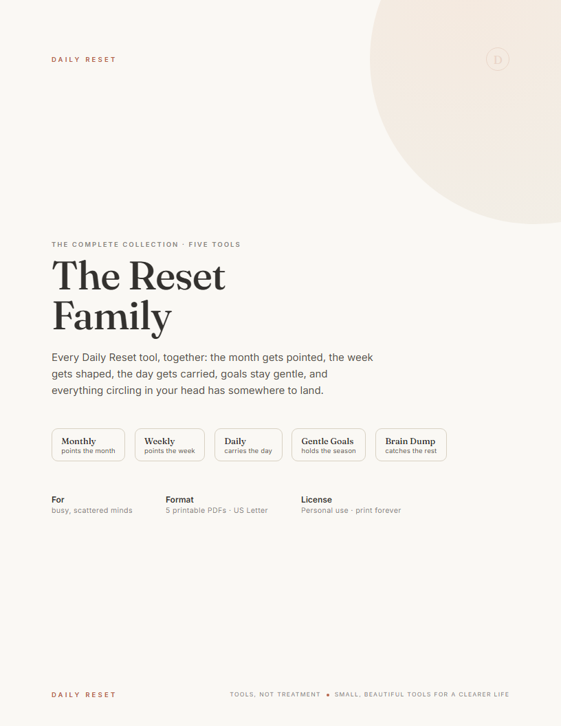 The Reset Family — the file