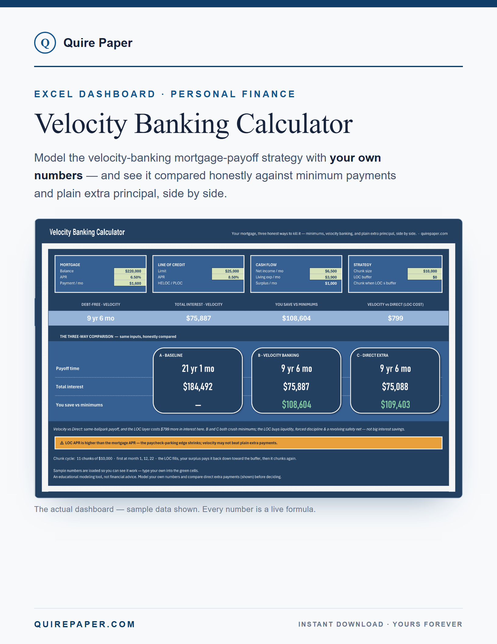 Velocity Banking Calculator cover