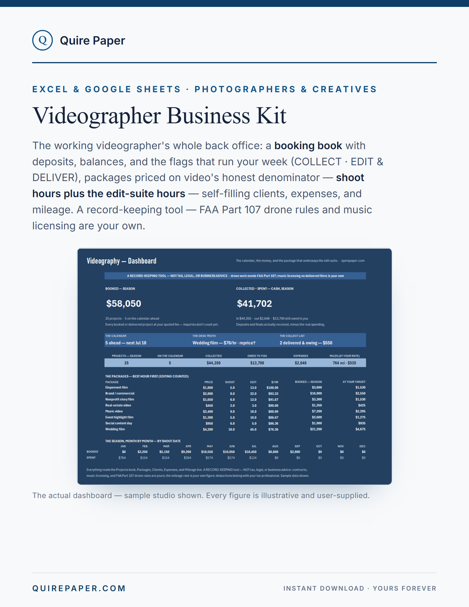 Videographer Business Kit cover